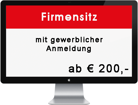 Firmensitz, mit gewerblicher Anmeldung